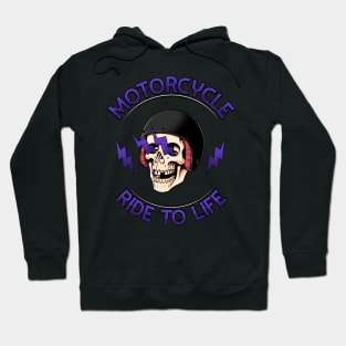 Motorcycle ride to live Hoodie